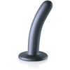 Ouch By Shots Ouch! Smooth Silicone Intimate Model 12 cm Metallic with Suction Cup