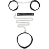 Ouch By Shots OUCH! Adjustable Velcro Collar with Leash and Suede-Lined Handcuffs