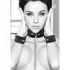 Ouch By Shots OUCH! Adjustable Velcro Collar with Leash and Suede-Lined Handcuffs