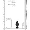 Ouch By Shots Sinner Gear Ribbed Diamond Heart Plug Large - Silicone, Decorative Base