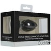 Ouch By Shots Sinner Gear Ribbed Diamond Heart Plug Large - Silicone, Decorative Base