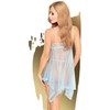 Penthouse Naughty Doll Babydoll Turquoise S/M - Elegant Laced Lingerie Set