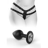 HookUp Panties Secret Gem XL-XXL Lace Intimate Set with Decorative Plug
