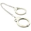 Pipedream FFS Metal Leg Cuffs Sidabrinis - Adjustable Steel Restraint System 45cm