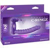 Pipedream FANTASY C-RINGZ Dvigubas silikoninis penetratorius triušis, violetinis