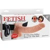Pipedream FETISH FANTASY SERIES 9 colių vibruojantis tuščiaviduris dirželis su kamuoliukais LIGHT