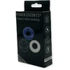 Power Escorts Ring-Donut Cockring 3 Pack-3 color mėlynas/clear/juodas