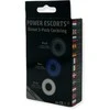 Power Escorts Ring-Donut Cockring 3 Pack-3 color mėlynas/clear/juodas