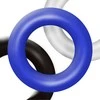 Power Escorts Ring-Donut Cockring 3 Pack-3 color mėlynas/clear/juodas