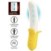 PRETTY LOVE - bananinis graikiškas vibratorius, 7 vibracijos funkcijos, 3 stūmimo nustatymai