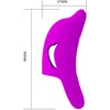Pretty Love Delphini Finger Model - 10-Mode USB Silicone, Violetinė