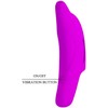 Pretty Love Delphini Finger Model - 10-Mode USB Silicone, Violetinė