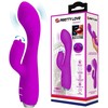 PRETTY LOVE C-TYPE Pretty Love Gloria Intimate Silicone Dual-Motor System, Atsparus vandeniui, Violet
