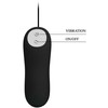 Pretty Love Silicone Intimate Plug 12-Mode Juodas Remote-Controlled