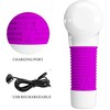 Pretty Love Magic Gum Rechargeable Massager Violetinė - 7 Modes, Flexible Head