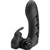 Pretty Love Vance Juodas Finger Vibrator Dual Motor Silicone Cover