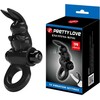 LYBAILE Pretty Love Exciting Vibrating Cock Ring Juodas
