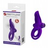 Pretty Love Vibrating Silicone Ring Dark Violetinė 10 Modes