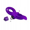 Pretty Love Vibrating Silicone Ring Dark Violetinė 10 Modes