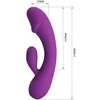 Pretty Love Realistinis g taško ir klitorio vibratoriaus USB