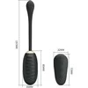Pretty Love Smart Pretty Love Doreen Luxury Juodas Wireless Vibrating Egg USB Rechargeable