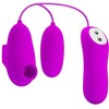 Pretty Love Vibrating Bullet &amp; Air Pulse Intimate Device, 12 Functions, Violetinė