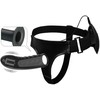 Pretty Love Trumpikės strap-on su wibrującym penisem spalva juoda