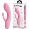 Vibratorius Pretty Love su klitorio masažuokliu ir 15 cm išsikišimais