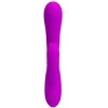 „Pretty Love“ vibratorius su klitorio masažuokliu ir iškilimais, 19 cm