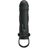 Pretty Love Male LYBAILE Pretty Love 5,5 Inch Vibrating Penis Sleeve Juodas