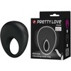 Pretty Love Male Pretty Love Trap Silicone Vibrating Ring Juodas - Adjustable Comfort Design