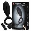 „Pretty Love“ vibruojantis varpos žiedas glosto jūsų klitorį