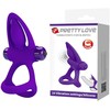 Pretty Love Male Pretty Love Vibrating Partner Ring 10 Modes Violet Silicone