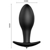 Pretty Love Bottom Pretty Love Anchor Shape Silicone Plug 12 Vibration Modes Juodas 85mm