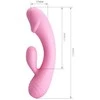 „Pretty Love“ lenktas G taško ir klitorio vibratorius 17 cm