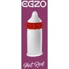 Egzo Hot Raudona prezervatyvas su glostančiais smaigaliais Soft 1 vnt.