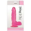 Real Rapture Tobulai natūralus dildo su sėklidžių venomis, galva 19 cm