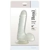 Real Rapture Straight skaidrus guminis dildo siurbtukas