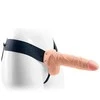 Real Rapture Hollow dildo penio protezas, vibruojantis ant dirželių