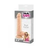 Real Safe Tikras saugus dildo su gyvu varpos venų galvutės ir sėklidžių siurbtuku, 21 cm