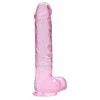 Realrock By Shots Realrock 9" / 23 cm Realistinis dildo su kamuoliukais - Rožinė