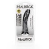 Realrock By Shots RealRock Curved Silicone Model 6" with Suction Cup, rusvai gelsvas, 15.5 cm