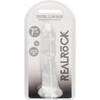 Realrock By Shots RealRock Crystal Clear Intimate Model 17 cm with Suction Cup Base