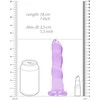 Realrock By Shots REALROCK Crystal Clear Intimate Device 17 cm with Suction Cup Transparent