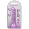 Realrock By Shots Realrock Dildo violetinė spiralne su mocną przyssawką 18 cm