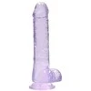 Realrock By Shots RealRock Crystal Clear 21cm Transparent Model with Sturdy Suction Base