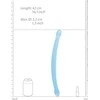 Realrock By Shots Realrock Smooth dvigubas dildo lesbietiškam seksui 42 cm