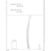 Realrock By Shots Realrock Dvigubas silikoninis dildo lygus, ilgis 42 cm
