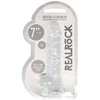 Realrock By Shots RealRock Crystal Clear 7" Intimate Device with Suction Cup Transparent