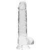 Realrock By Shots REALROCK Crystal Clear Intimate System with Suction Cup 21 cm Transparent